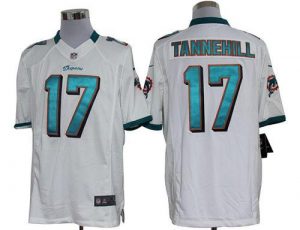 Nike Dolphins #17 Ryan Tannehill White Men's Embroidered NFL Limited Jersey