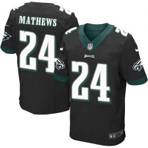 Nike Eagles #24 Ryan Mathews Black Alternate Men's Stitched NFL New Elite Jersey
