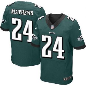 Nike Eagles #24 Ryan Mathews Midnight Green Team Color Men's Stitched NFL New Elite Jersey