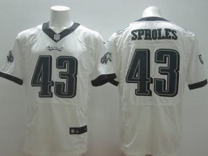 Nike Eagles #43 Darren Sproles Whtie Men's Stitched NFL New Elite Jersey