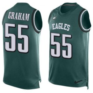 Nike Eagles #55 Brandon Graham Midnight Green Team Color Men's Stitched NFL Limited Tank Top Jersey