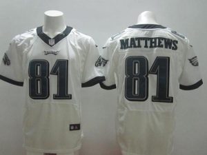Nike Eagles #81 Jordan Matthews White Men's Stitched NFL New Elite Jersey