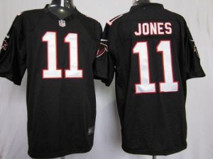 Nike Falcons #11 Julio Jones Black Alternate Men's Embroidered NFL Game Jersey