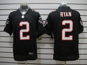 Nike Falcons #2 Matt Ryan Black Alternate Men's Embroidered NFL Elite Jersey