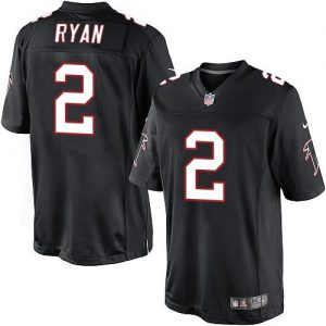 Nike Falcons #2 Matt Ryan Black Alternate Men's Stitched NFL Limited Jersey