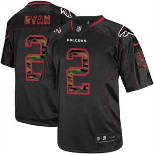 Nike Falcons #2 Matt Ryan Black Men's Stitched NFL Elite Camo Fashion Jersey