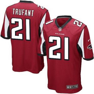 Nike Falcons #21 Desmond Trufant Red Team Color Men's Embroidered NFL Game Jersey