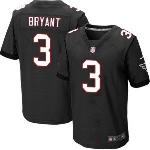 Nike Falcons #3 Matt Bryant Black Alternate Men's Stitched NFL Elite Jersey