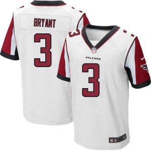 Nike Falcons #3 Matt Bryant White Men's Stitched NFL Elite Jersey