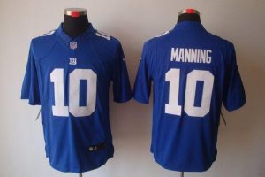 Nike Giants #10 Eli Manning Royal Blue Team Color Men's Embroidered NFL Limited Jersey