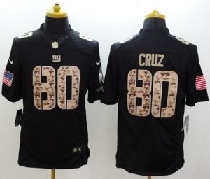 Nike Giants #80 Victor Cruz Black Men's Stitched NFL Limited Salute to Service Jersey