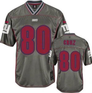 Nike Giants #80 Victor Cruz Grey Men's Stitched NFL Elite Vapor Jersey