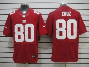 Nike Giants #80 Victor Cruz Red Alternate Men's Embroidered NFL Elite Jersey