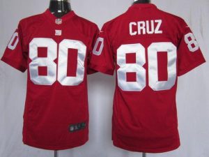 Nike Giants #80 Victor Cruz Red Alternate Men's Embroidered NFL Game Jersey