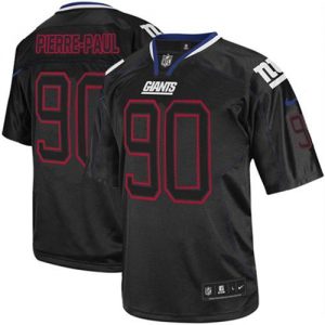 Nike Giants #90 Jason Pierre-Paul Lights Out Black Men's Embroidered NFL Elite Jersey