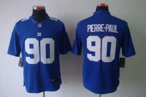 Nike Giants #90 Jason Pierre-Paul Royal Blue Team Color Men's Embroidered NFL Limited Jersey