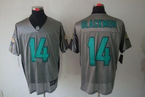 Nike Jaguars #14 Justin Blackmon Grey Shadow Men's Embroidered NFL Elite Jersey