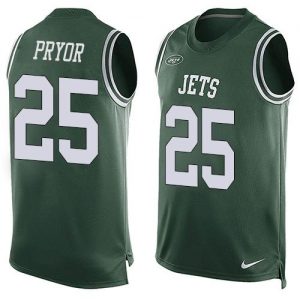 Nike Jets #25 Calvin Pryor Green Team Color Men's Stitched NFL Limited Tank Top Jersey