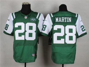 Nike Jets #28 Curtis Martin Green Team Color Men's Stitched NFL Elite Jersey