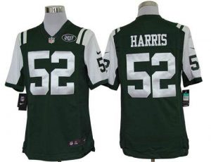 Nike Jets #52 David Harris Green Team Color Men's Embroidered NFL Limited Jersey