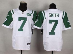 Nike Jets #7 Geno Smith White Men's Stitched NFL Elite Jersey