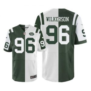 Nike Jets #96 Muhammad Wilkerson Green White Men's Stitched NFL Elite Split Jersey