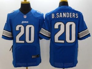 Nike Lions #20 Barry Sanders Blue Team Color Men's Stitched NFL Elite Jersey