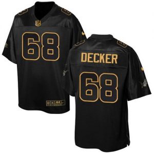 Nike Lions #68 Taylor Decker Black Men's Stitched NFL Elite Pro Line Gold Collection Jersey