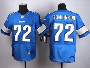 Nike Lions #72 Laken Tomlinson Blue Team Color Men's Stitched NFL Elite Jersey