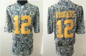 Nike Packers #12 Aaron Rodgers Dollar Fashion Men's Stitched NFL Elite Jersey