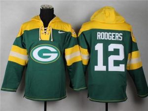 Nike Packers #12 Aaron Rodgers Green Player Pullover NFL Hoodie