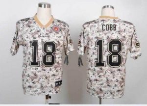 Nike Packers #18 Randall Cobb Camo Men's Embroidered NFL Elite USMC Jersey