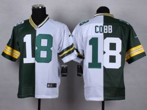 Nike Packers #18 Randall Cobb Green White Men's Stitched NFL Elite Split Jersey