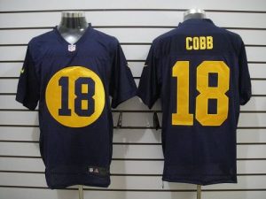 Nike Packers #18 Randall Cobb Navy Blue Alternate Men's Embroidered NFL Elite Jersey