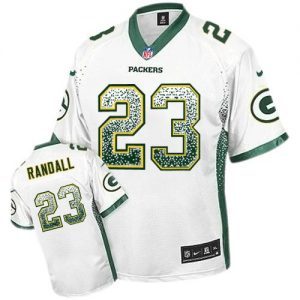 Nike Packers #23 Damarious Randall White Men's Stitched NFL Elite Drift Fashion Jersey