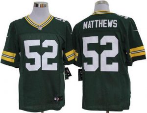 Nike Packers #52 Clay Matthews Green Team Color Men's Embroidered NFL Limited Jersey