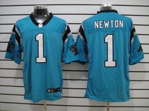 Nike Panthers #1 Cam Newton Blue Alternate Men's Embroidered NFL Elite Jersey