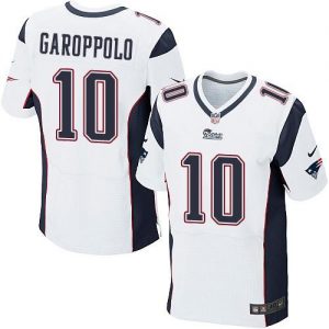 Nike Patriots #10 Jimmy Garoppolo White Men's Stitched NFL Elite Jersey