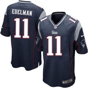 Nike Patriots #11 Julian Edelman Navy Blue Team Color Men's Stitched NFL Game Jersey
