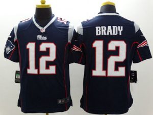 Nike Patriots #12 Tom Brady Navy Blue Team Color Men's Stitched NFL Limited Jersey