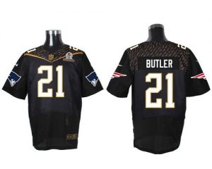 Nike Patriots #21 Malcolm Butler Black 2016 Pro Bowl Men's Stitched NFL Elite Jersey