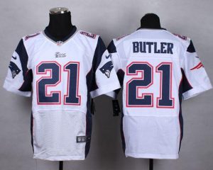 Nike Patriots #21 Malcolm Butler White Men's Stitched NFL Elite Jersey