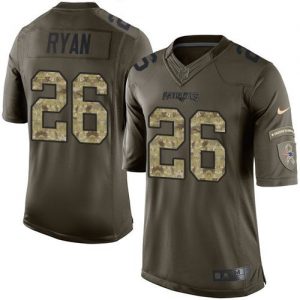 Nike Patriots #26 Logan Ryan Green Men's Stitched NFL Limited Salute to Service Jersey