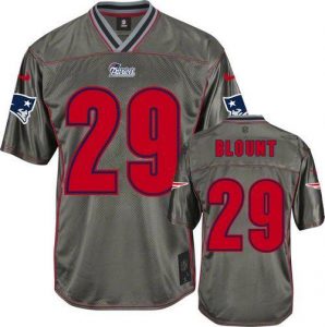 Nike Patriots #29 LeGarrette Blount Grey Men's Stitched NFL Elite Vapor Jersey