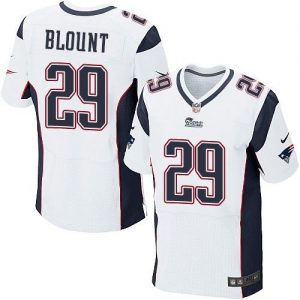 Nike Patriots #29 LeGarrette Blount White Men's Stitched NFL Elite Jersey