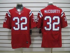 Nike Patriots #32 Devin McCourty Red Alternate Men's Embroidered NFL Elite Jersey