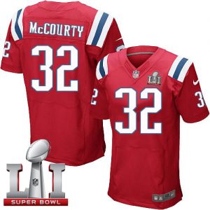 Nike Patriots #32 Devin McCourty Red Alternate Super Bowl LI 51 Men's Stitched NFL Elite Jersey