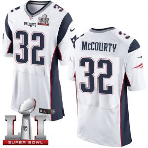 Nike Patriots #32 Devin McCourty White Super Bowl LI 51 Men's Stitched NFL New Elite Jersey
