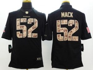 Nike Raiders #52 Khalil Mack Black Men's Stitched NFL Limited Salute to Service Jersey