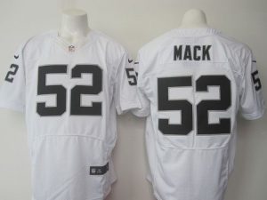 Nike Raiders #52 Khalil Mack White Men's Stitched NFL New Elite Jersey